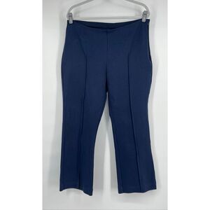 Everlane Dream Pant WomensSize XL Navy Organic Cotton Blend Side Zip Work Pant